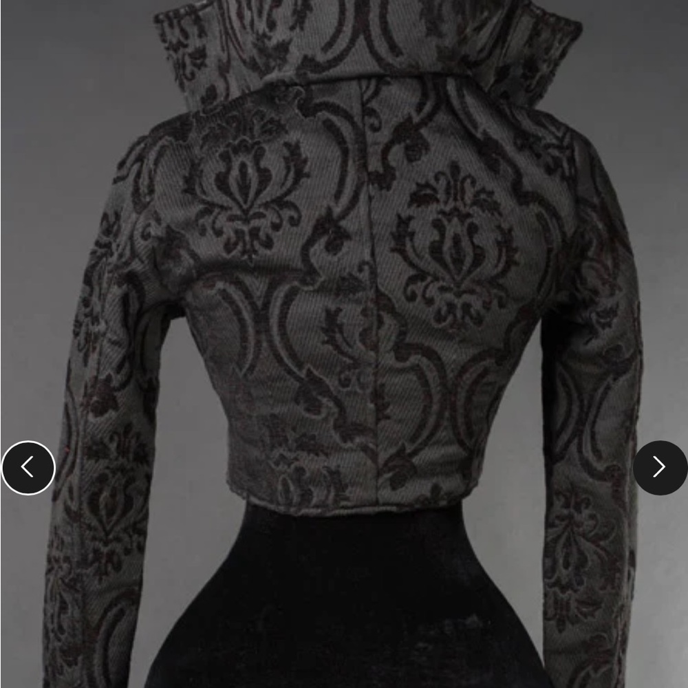 Black Brocade Evil Queen Jacket